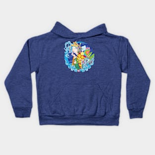 anime retro Princess Kaguya Kids Hoodie